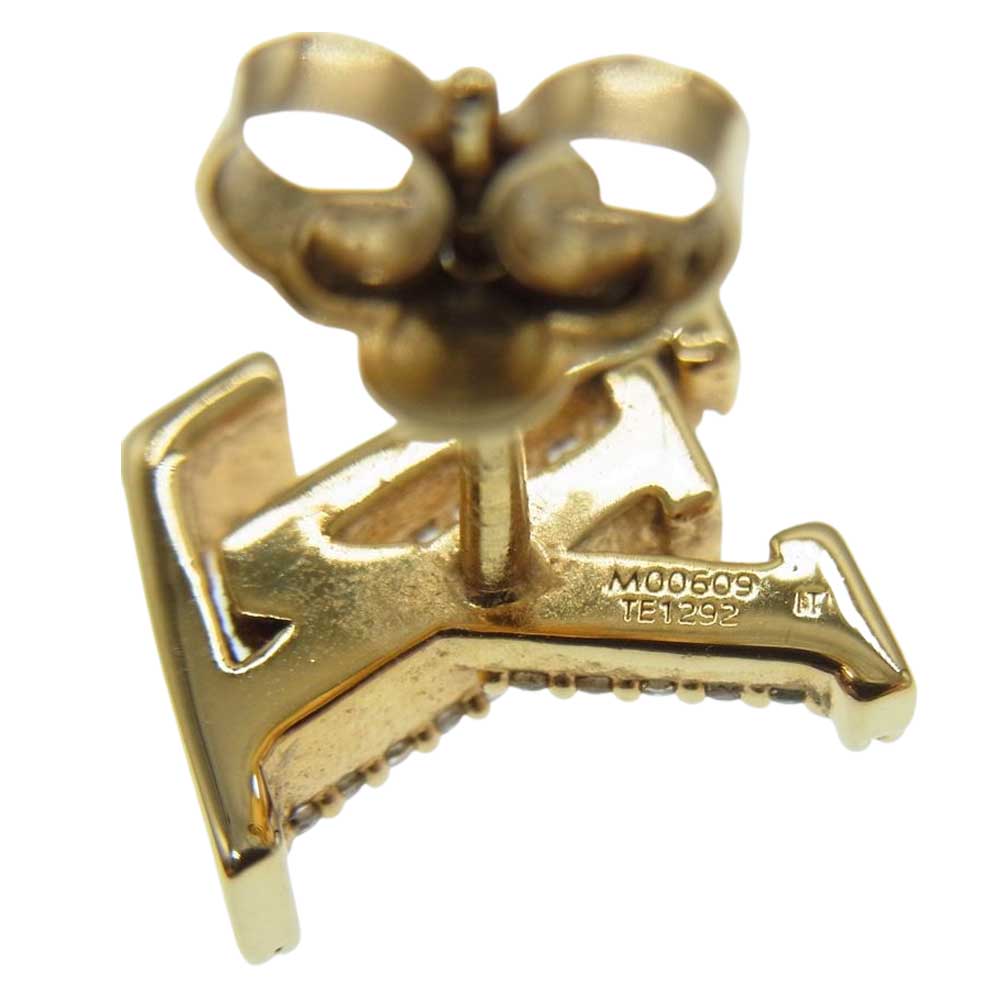 LOUIS VUITTON ルイ・ヴィトン M00609 ブックル ドレイユ LVコリエ アイコニック ストラス ピアス ゴールド系【中古】