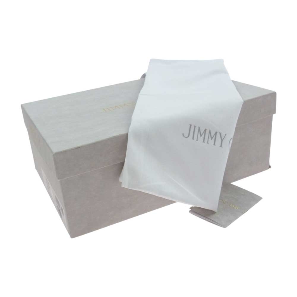 JIMMY CHOO ジミーチュウ ポインテッドトゥ スター チェック ラメ ヒール パンプス シルバー系 35.5【中古】