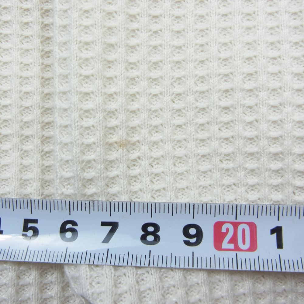 THE NORTH FACE ノースフェイス NT62032 Warm Waffle Crew ウォーム ワッフル クルー 長袖 Tシャツ ホワイト系 M【中古】