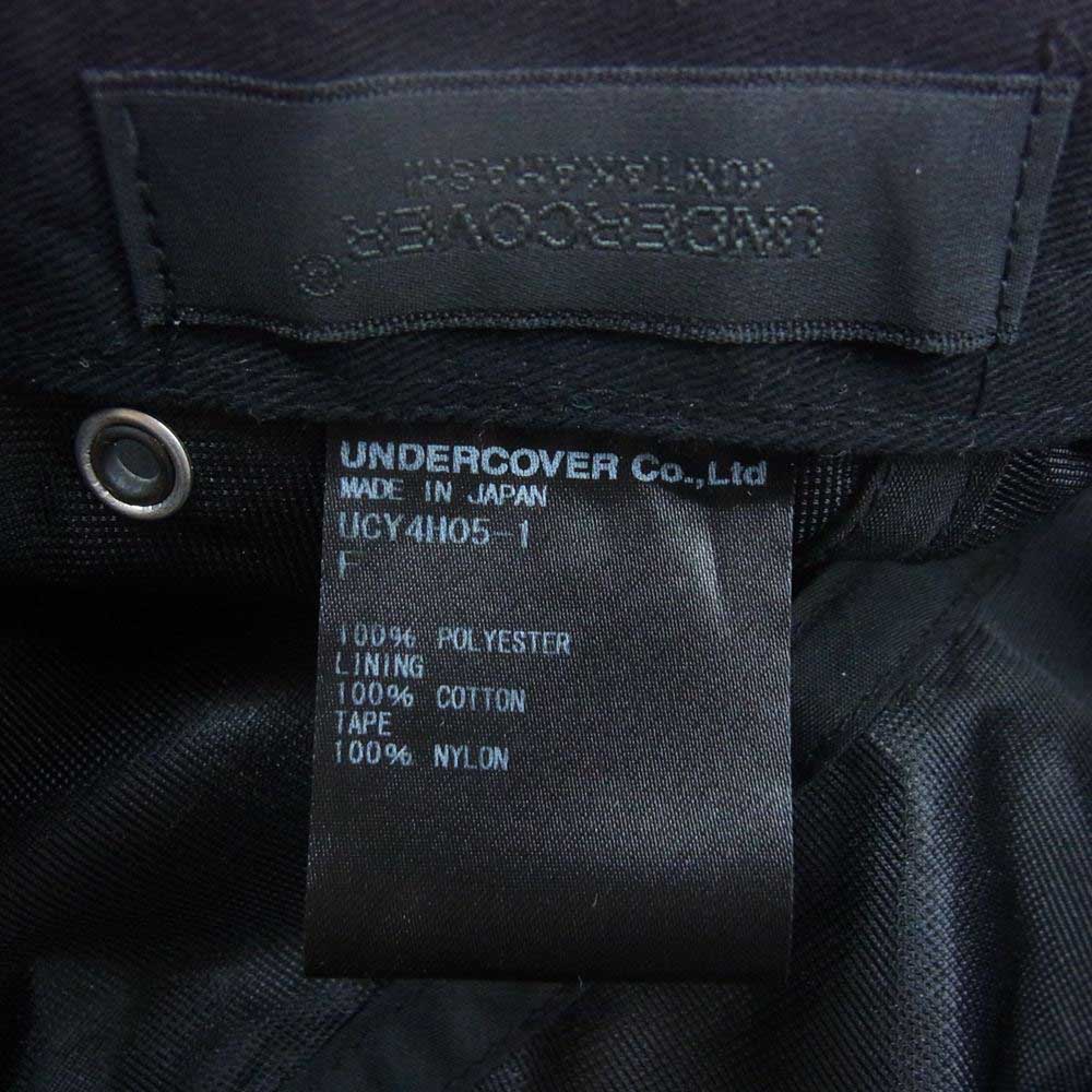 UNDERCOVER アンダーカバー 20SS UCY4H05-1 Pe Jet CAP VAMPIRE AIRLINES ヴァンパイア コウモリ サークル刺繍 ジェット キャップ ブラック系 F【中古】