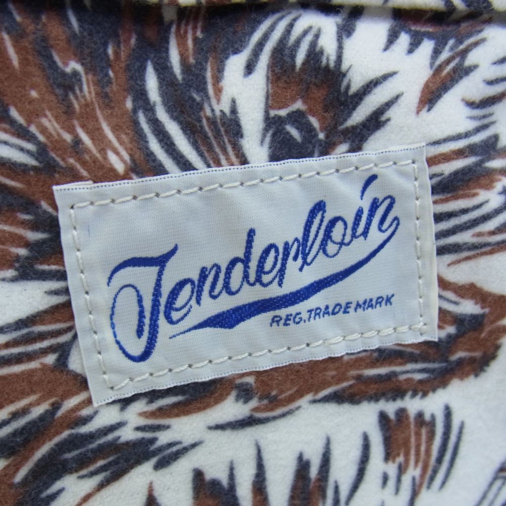 TENDERLOIN テンダーロイン PORTER ポーター WOLF ウルフ フランネル バックパック デイパック リュック ブラウン系【美品】【中古】