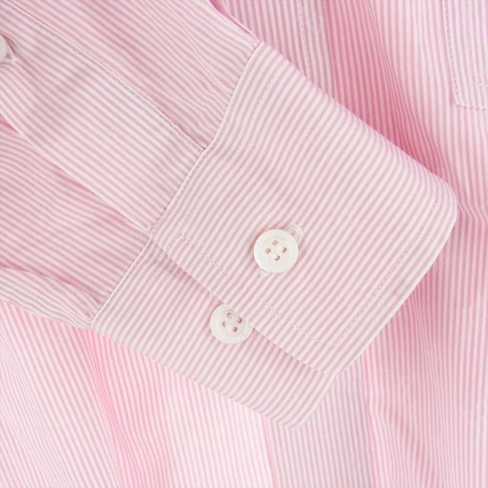 LOUIS VUITTON ルイ・ヴィトン モノグラム ストライプ シャツ 長袖 ピンク系 XS【中古】