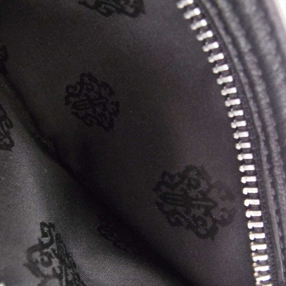 CHROME HEARTS クロムハーツ(原本無) ZPR CHNG PURSE 2 #2 ダガージップ チェンジパース コインケース ポーチ レザー ブラック系【中古】
