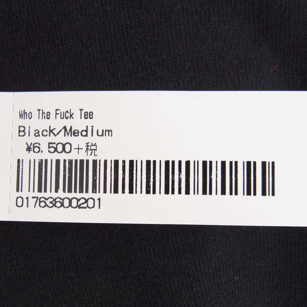 Supreme シュプリーム 19SS Who The Fuck Tee フーザ ファック Tシャツ ブラック系 M【新古品】【未使用】【中古】