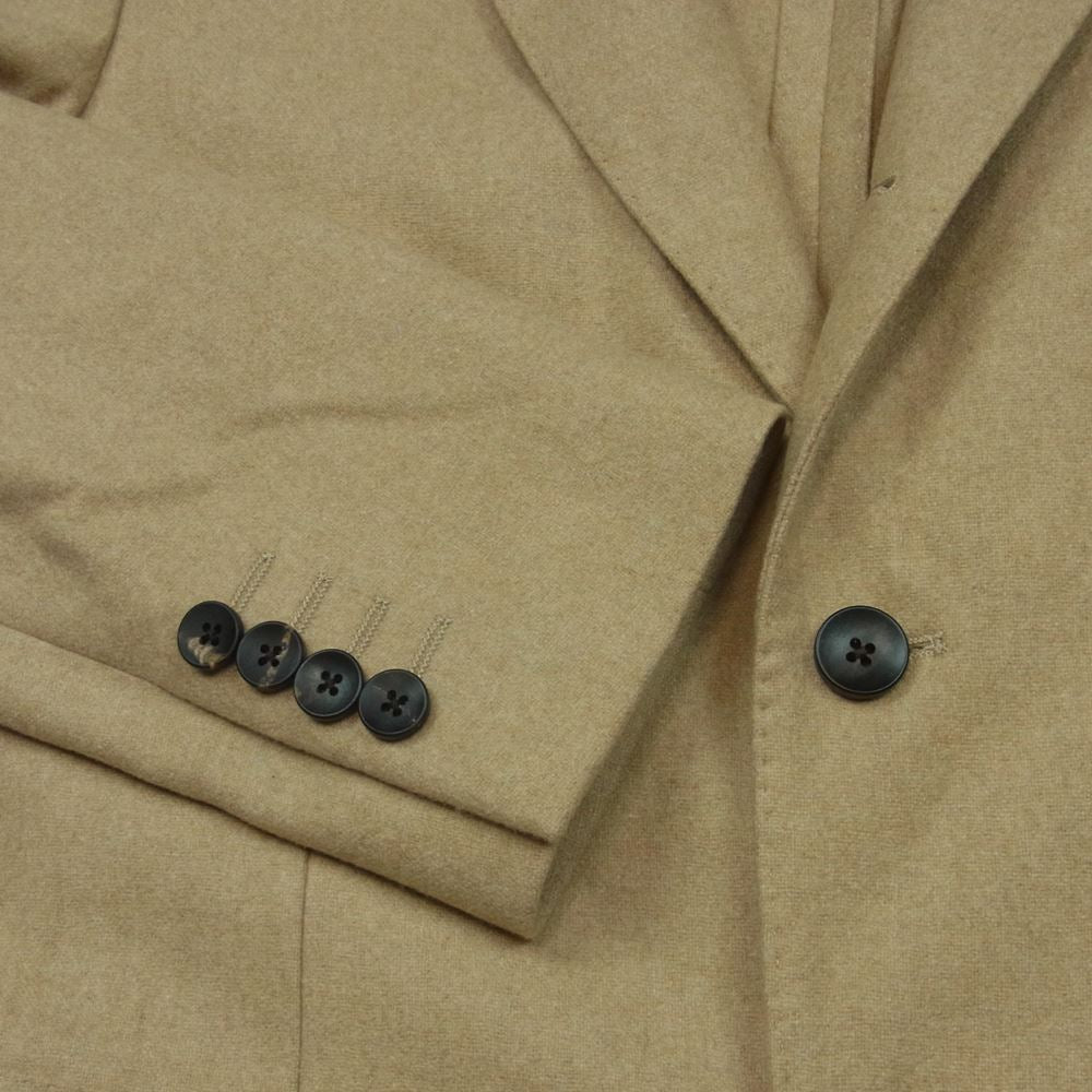 LARDINI ラルディーニ 国内正規品 ブートニエール付 カシミヤ ウール テーラード ジャケット ベージュ系 46【中古】