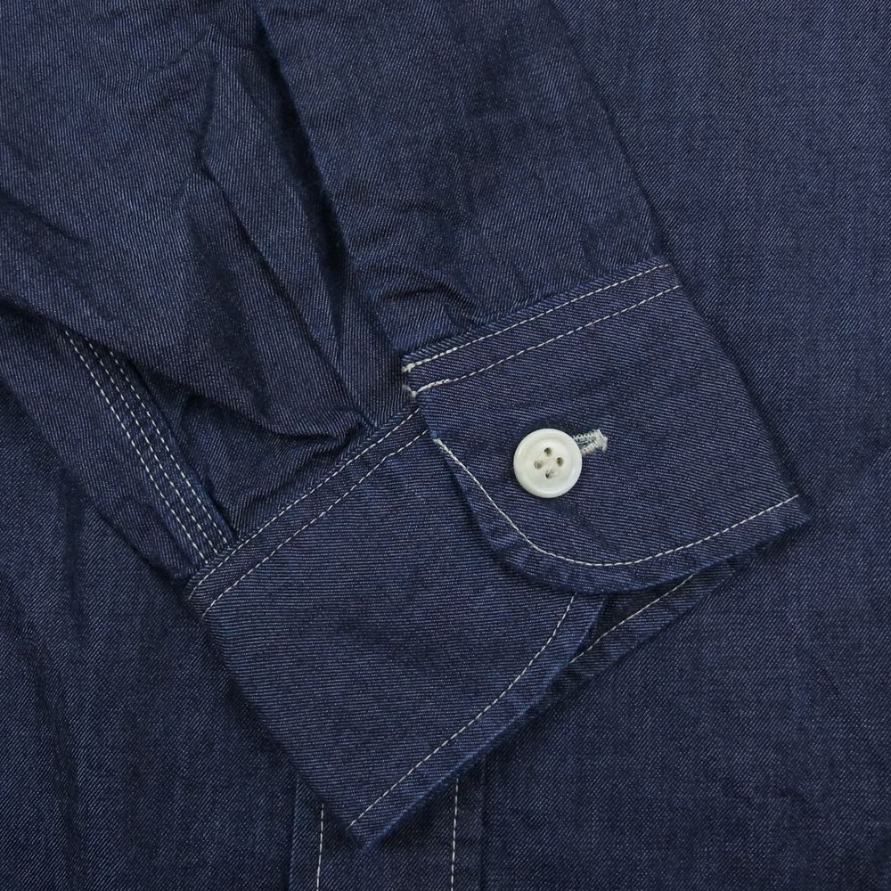 ブラームス ROOTS21SWLT1-I ROOTSTOCK for WILD LIFE TAILOR EX DENIM SHIRT ルーツストック ワイルド ライフ テーラー デニム 長袖 シャツ インディゴブルー系 3【中古】