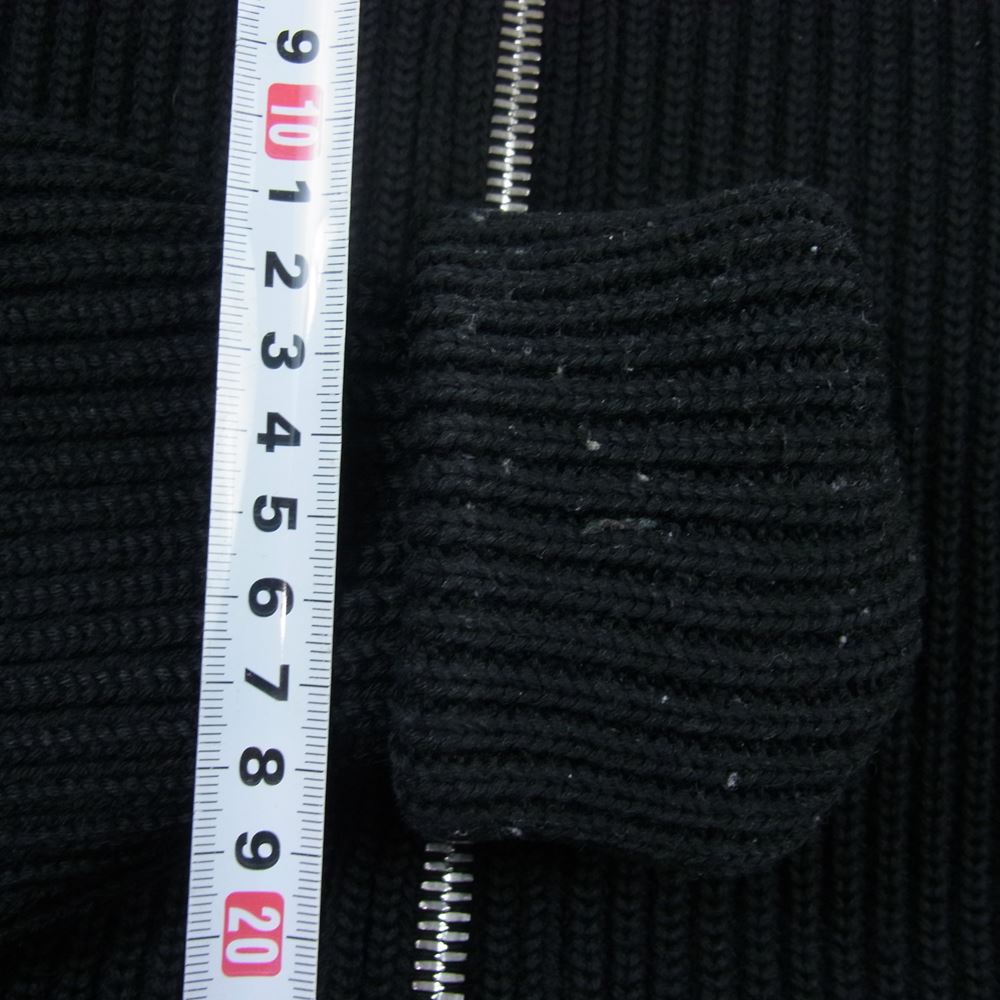 MAISON MARGIELA メゾンマルジェラ 15AW S30GP0173 S15379 14ライン フルジップ ドライバーズ ニット ブラック系 S【中古】