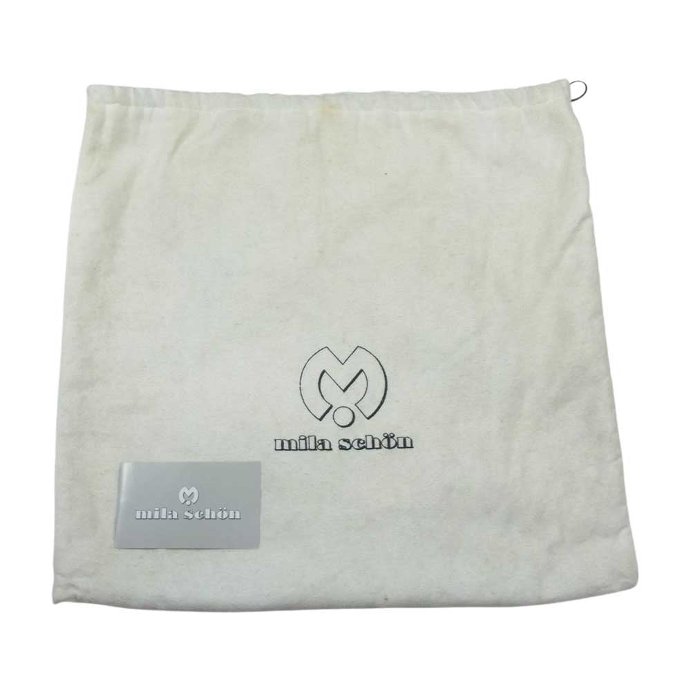 ミラショーン 90s ヴィンテージ 2WAY ハンドバッグ ショルダー フラップ 底鋲 ベージュ系【中古】