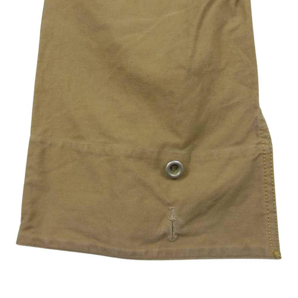 ISAMUKATAYAMA BACKLASH イサムカタヤマバックラッシュ 1047-01 ミリタリーテント生地 裾ジップ カーゴパンツ ベージュ系【中古】