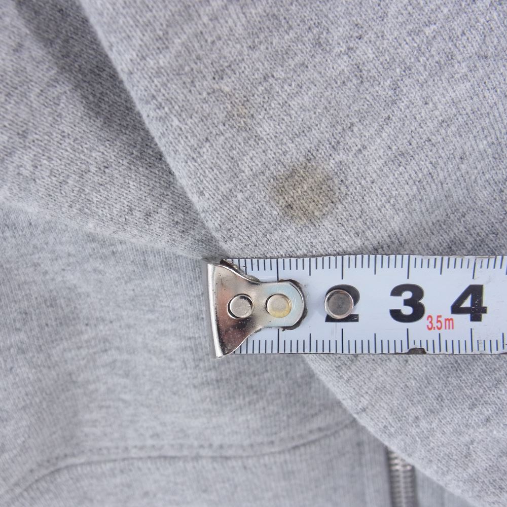 Supreme シュプリーム 15SS Hooded Foil Logo Zip Up フーディッド ホイル ロゴ ジップ パーカー グレー系 M【中古】