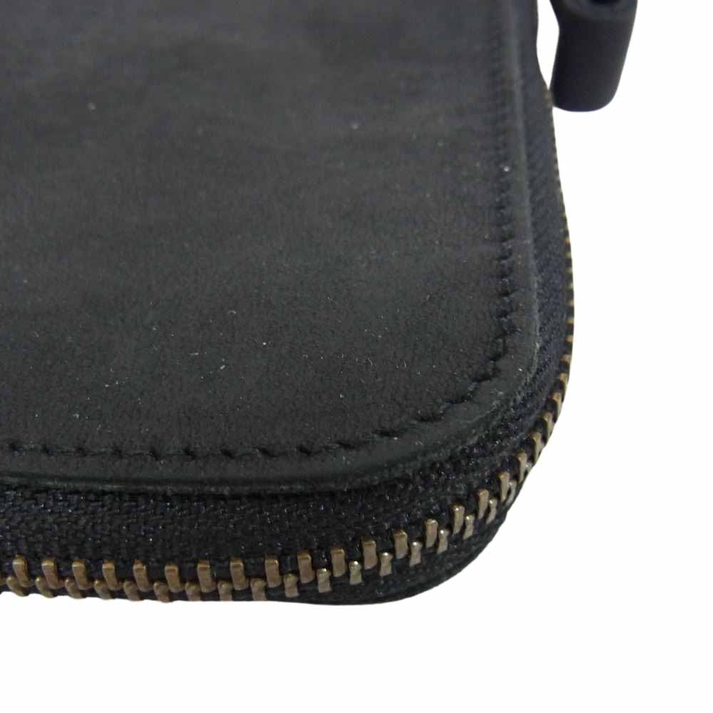 COCOMEISTER ココマイスター ナポレオンカーフ L字ファスナー コインケース ブラック系【中古】
