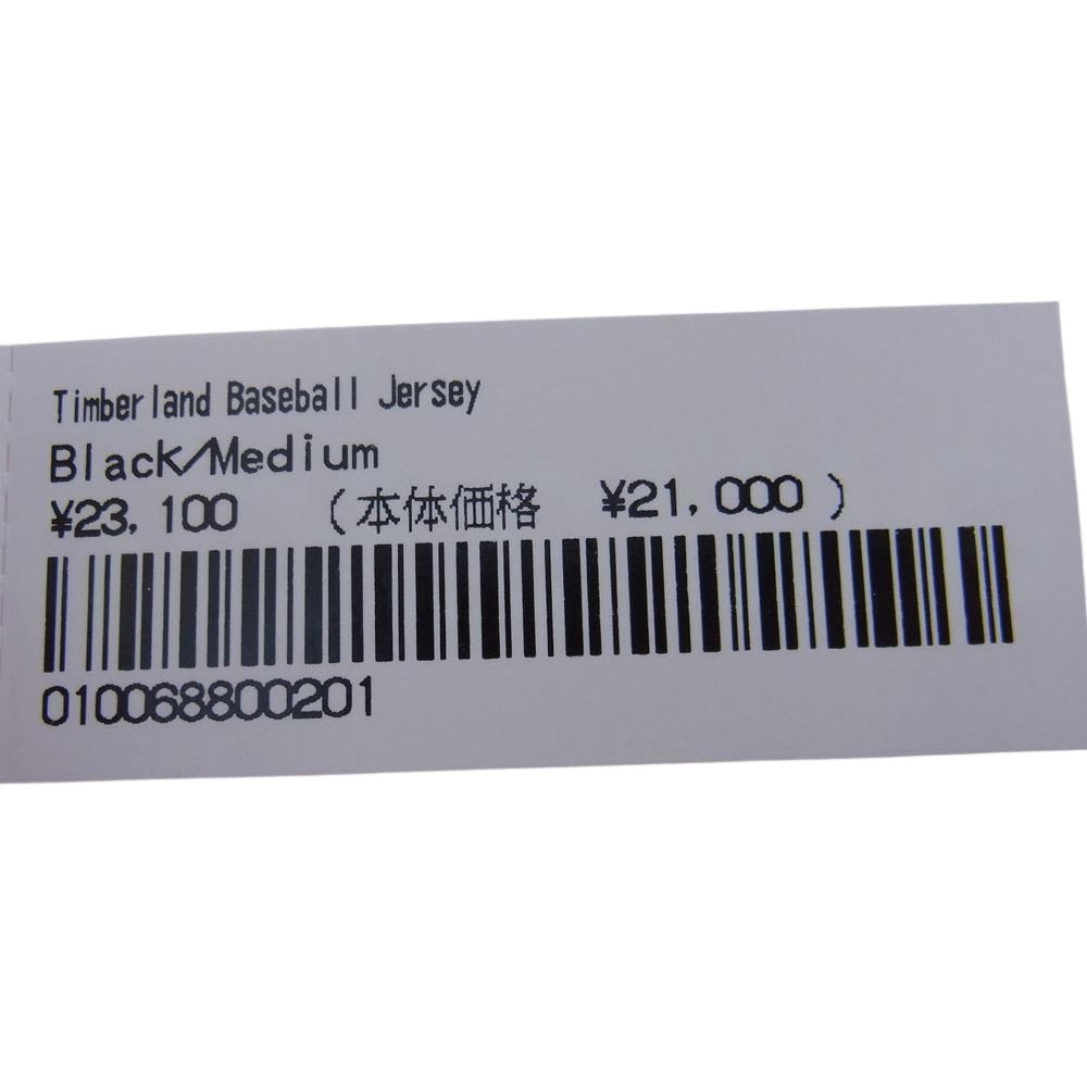 Supreme シュプリーム 23SS × Timberland ティンバーランド Baseball Jersey ベースボール ジャージ 半袖 シャツ ブラック ロゴ ブラック系 M【美品】【中古】