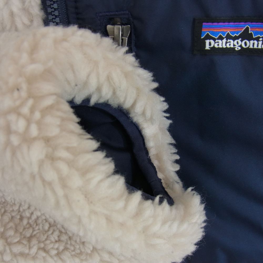 patagonia パタゴニア 21AW 68095 Reversible Ready Freddy Hoody リーバシブル ボア ジャケット ベージュ系 XXL【中古】