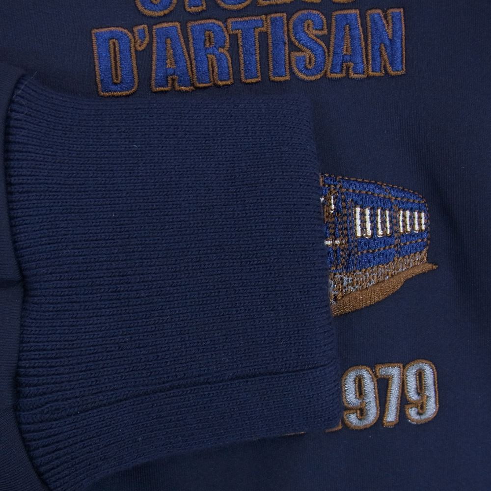 STUDIO D’ARTISAN ステュディオダルチザン HT-061 限定コラボ 鉄道 刺繍 トラック ジャケット ネイビー系 M【中古】