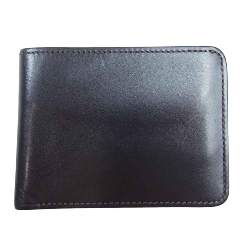 【美品】ワイルドスワンズ 二つ折り財布 ウィングス サドルブルアップ レザー 黒