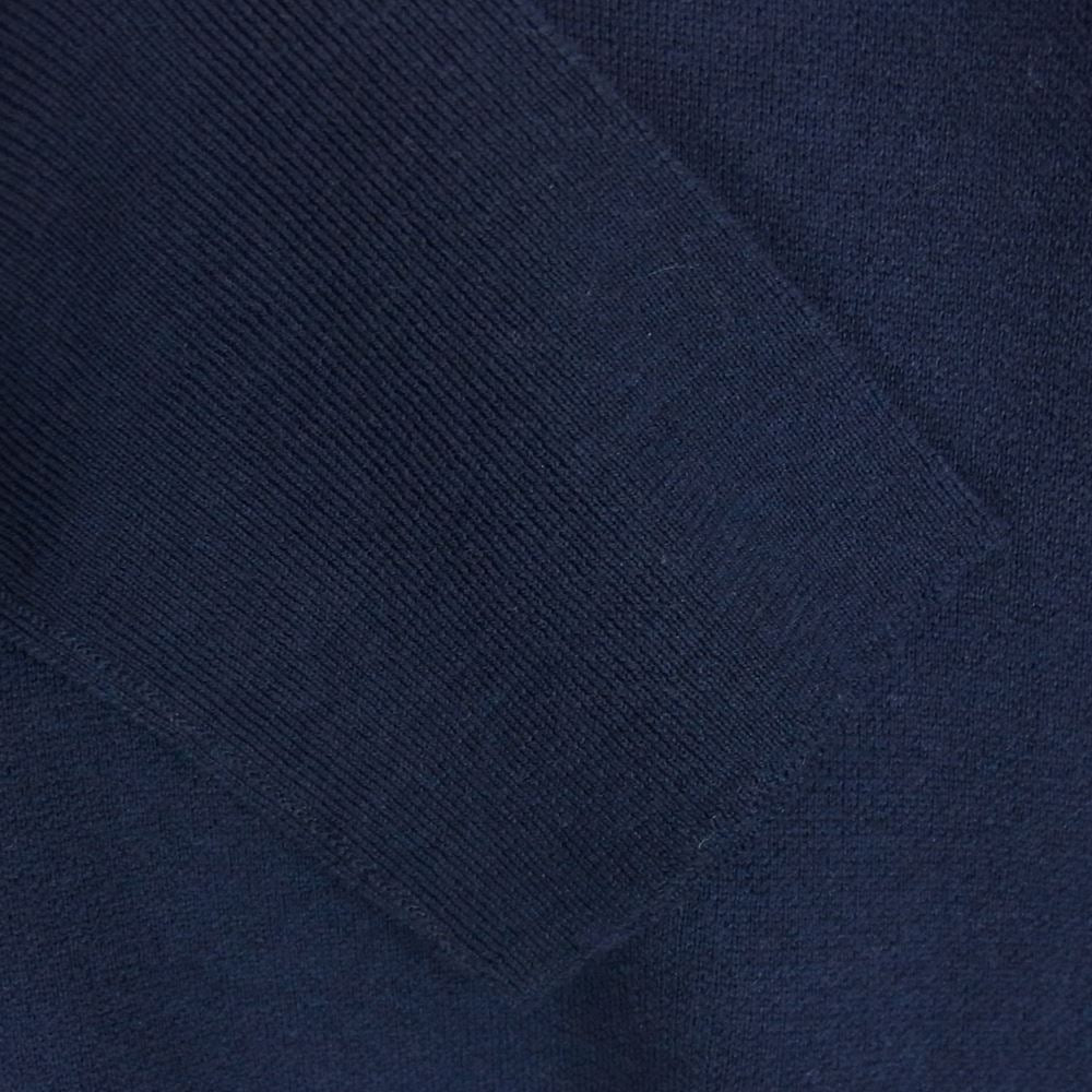 JOHN SMEDLEY ジョンスメドレー KS22FJS01 × KAPTAIN SUNSHINE キャプテンサンシャイン 1980 Double V Pullover ダブル Vネック プルオーバー スウェット ネイビー系 M【新古品】【未使用】【中古】