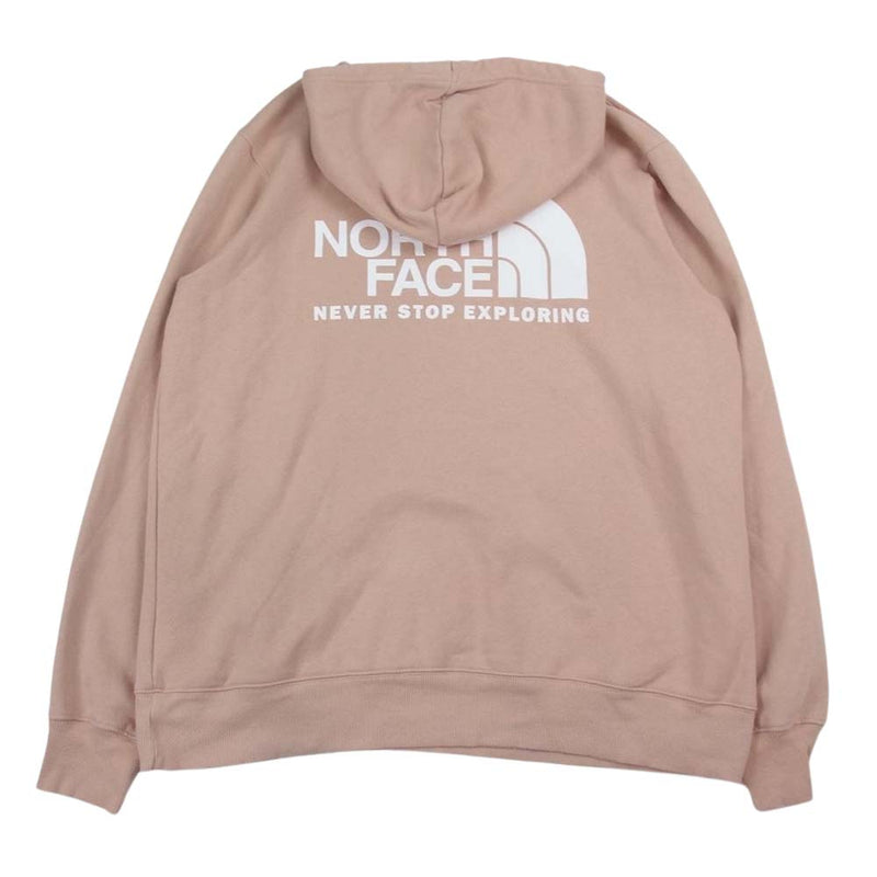 THE NORTH FACE ノースフェイス 509083 バック ロゴ プルオーバースウェット パーカー ピンクベージュ系 L【中古】