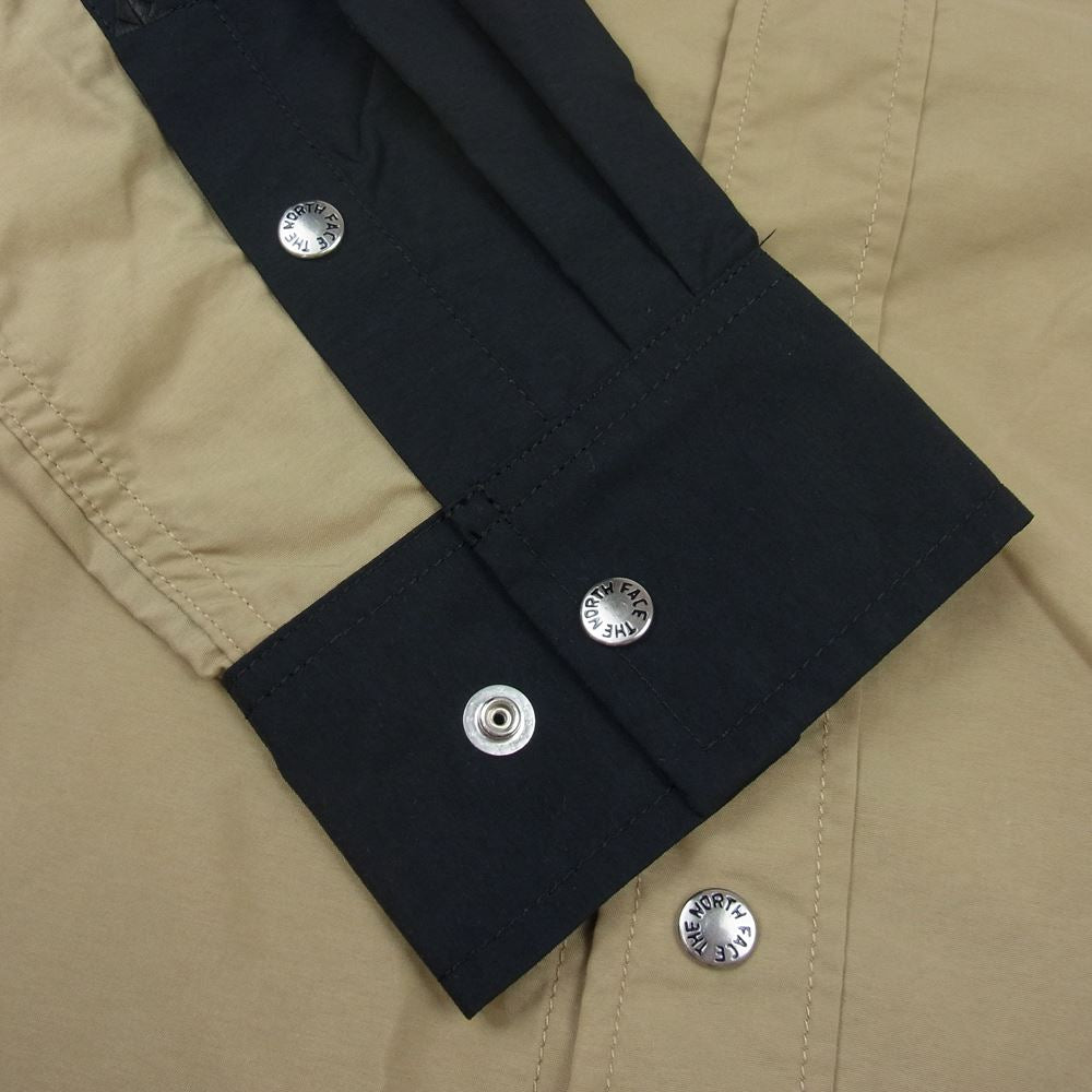 THE NORTH FACE ノースフェイス NR11961 L/S NUPTSE Shirt 長袖 ヌプシ シャツ CML ブラック系 ベージュ系 XL【美品】【中古】
