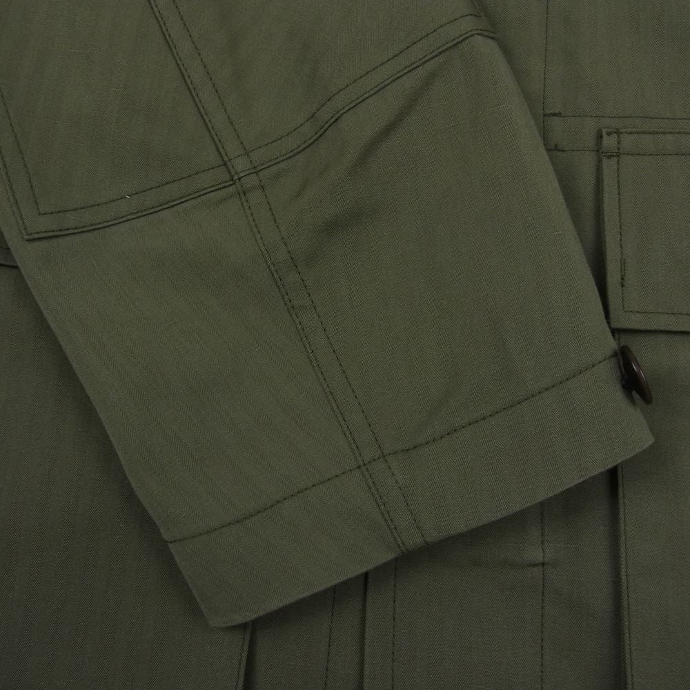 VISVIM ビズビム 21AW 0121405013003 KILGORE JKT ヘリンボーン ミリタリー ファティーグ キルゴア ジャケット カーキ カーキ系 4【美品】【中古】
