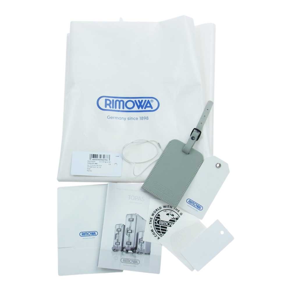 RIMOWA リモワ 82L Topas titanium トパーズ チタニウム 4輪 マルチホイール スーツケース キャリーバッグ シルバー系【中古】