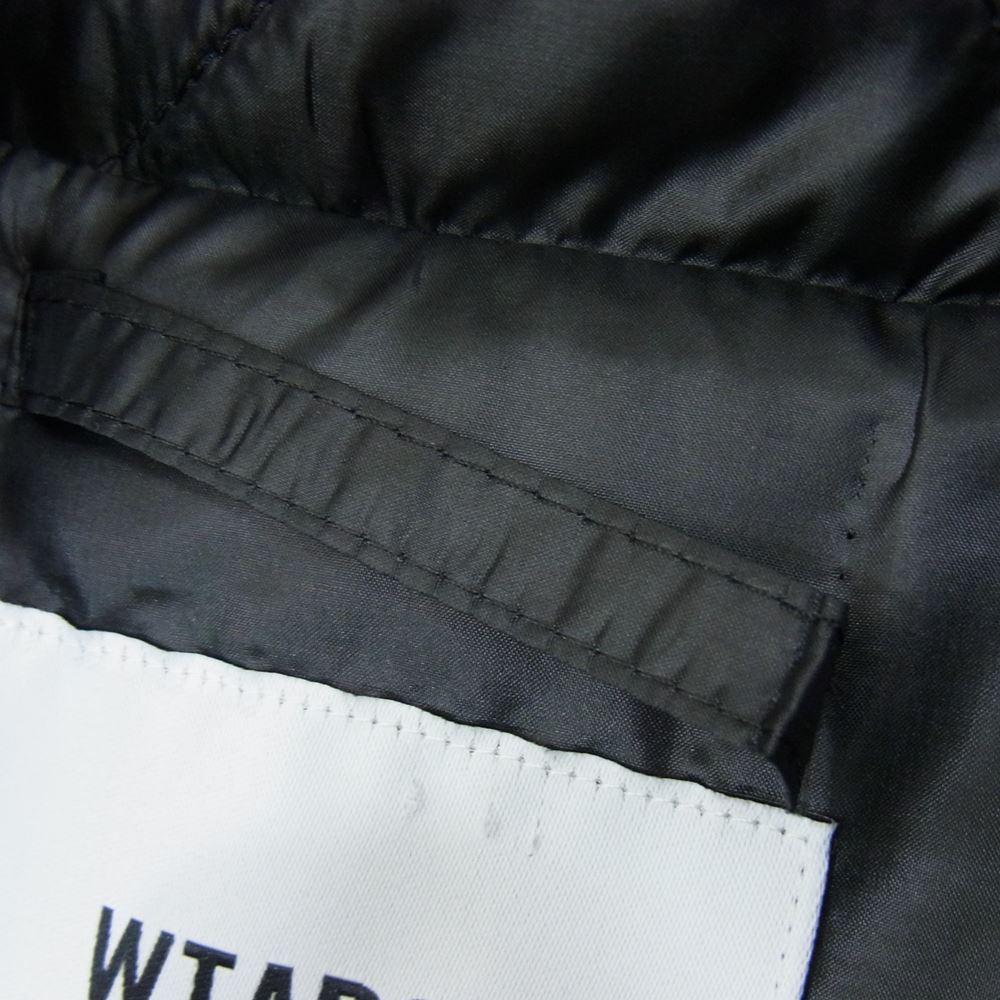WTAPS ダブルタップス 22AW 222TQDT-JKM05 CHIEF 01 JACKET ダイヤ キルティング コーチ ジャケット ブラック系 02【中古】