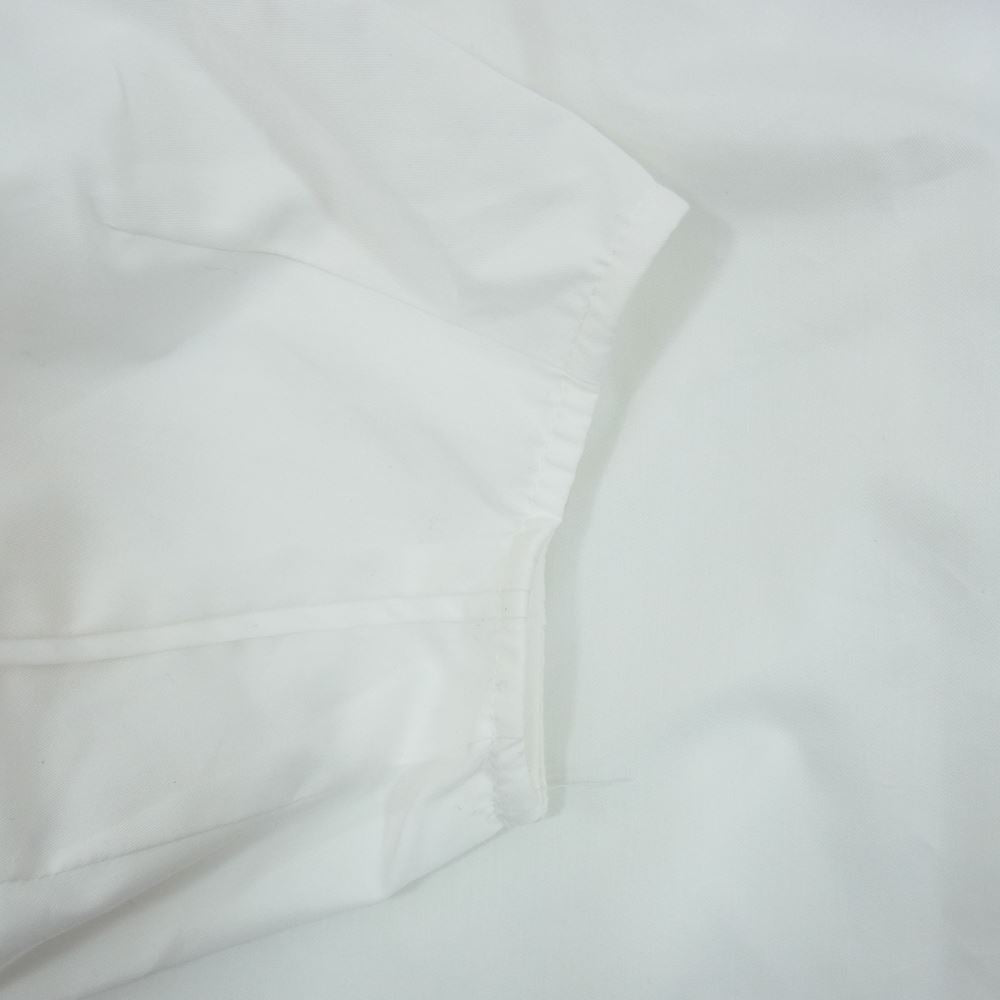 ミースロエ MWFT224059 ギャザー スタンドカラー ショート ブラウス 長袖 シャツ ホワイト系 F【極上美品】【中古】