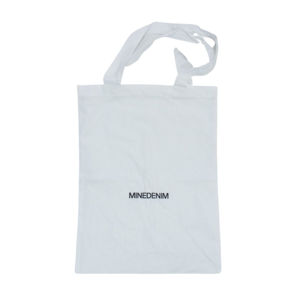 MINEDENIM マインデニム 2208-6002 NEVER NOT WORKING Crewneck T-SH プリント クルーネック 半袖 ポケット Tシャツ ホワイト系 M【新古品】【未使用】【中古】