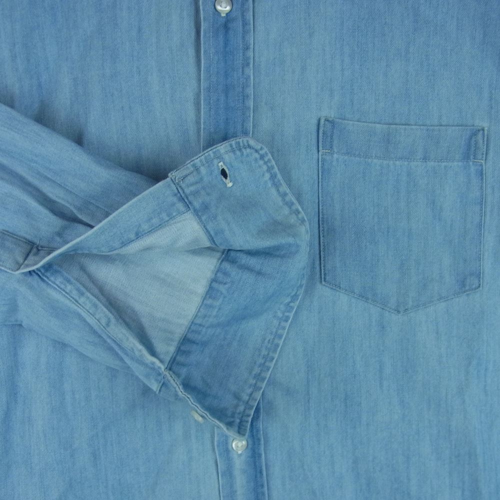 フランクアンドアイリーン 9920700008 LUKE ルーク デニム 長袖 シャツ インディゴブルー系 L【中古】