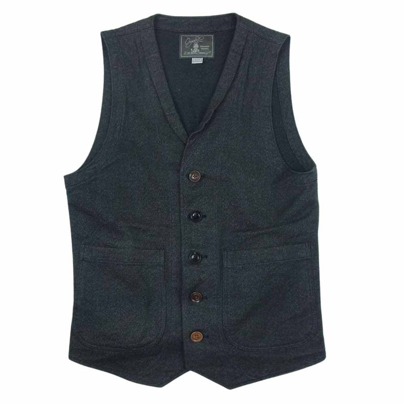 ORGUEIL オルゲイユ OR-4009 Gilet ジレ ベスト ネイビー系 38【中古】