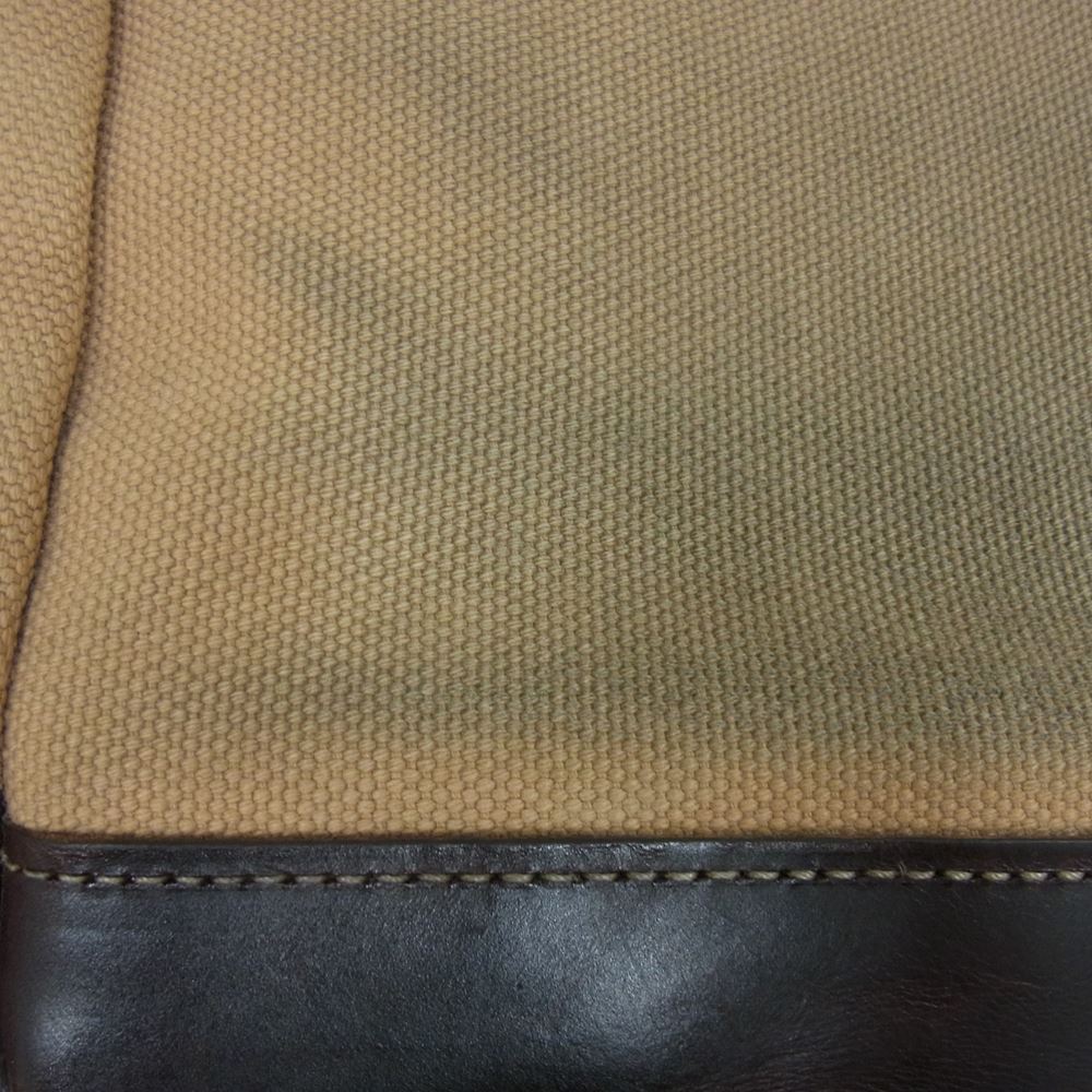 ORGUEIL オルゲイユ OR-7143 Money Bag レザー キャンバス ショルダー マネー バッグ ブラウン系【中古】