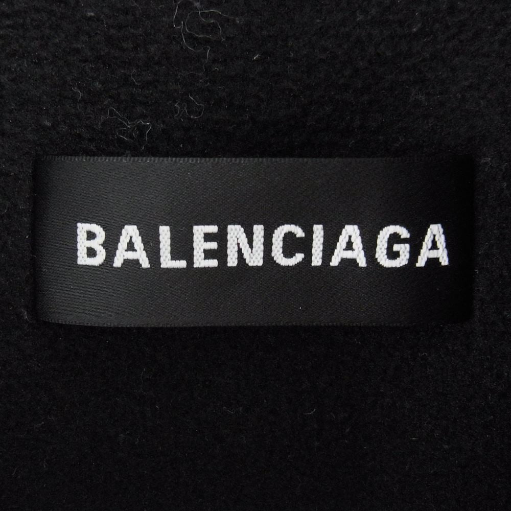 BALENCIAGA バレンシアガ 18AW 533917 TA018 国内正規品 80sロゴ ウィンドブレーカー ジャケット ブラック ブラック系 46【中古】