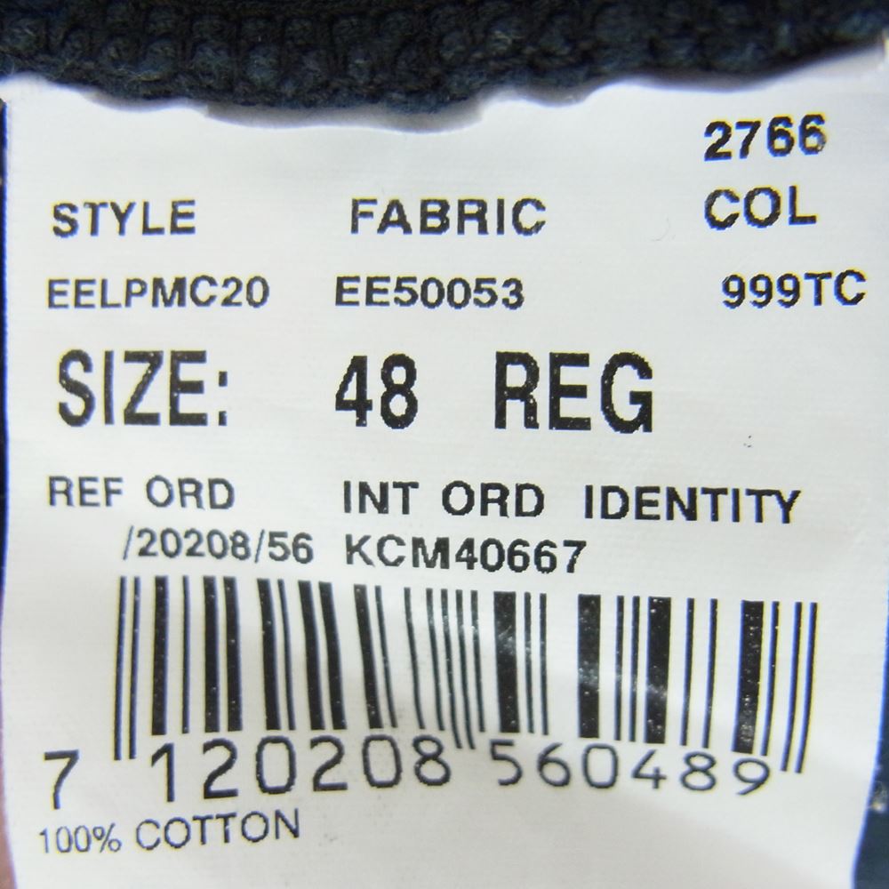 LARDINI ラルディーニ イタリア製 パイルコットン 半袖 スキッパー ポロシャツ ブラック系 48【中古】