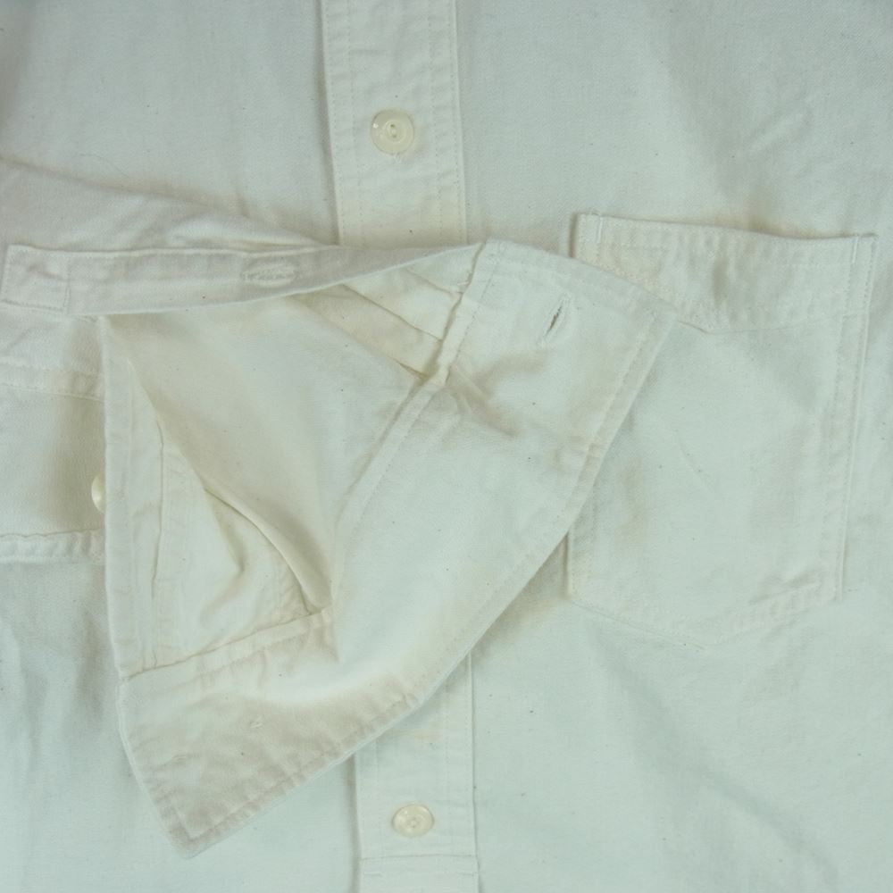 ダッパーズ スタンドカラー 長袖 シャツ 日本製 オフホワイト系 38【中古】