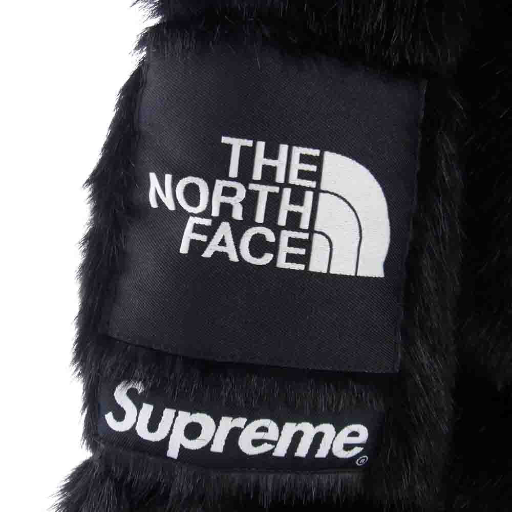 Supreme シュプリーム 20AW ND92001I ×THE NORTH FACE ザ ノース フェイス Faux Fur Nuptse Jacket ファー ヌプシ ダウン ジャケット ブラック ブラック系 USA XL【極上美品】【中古】