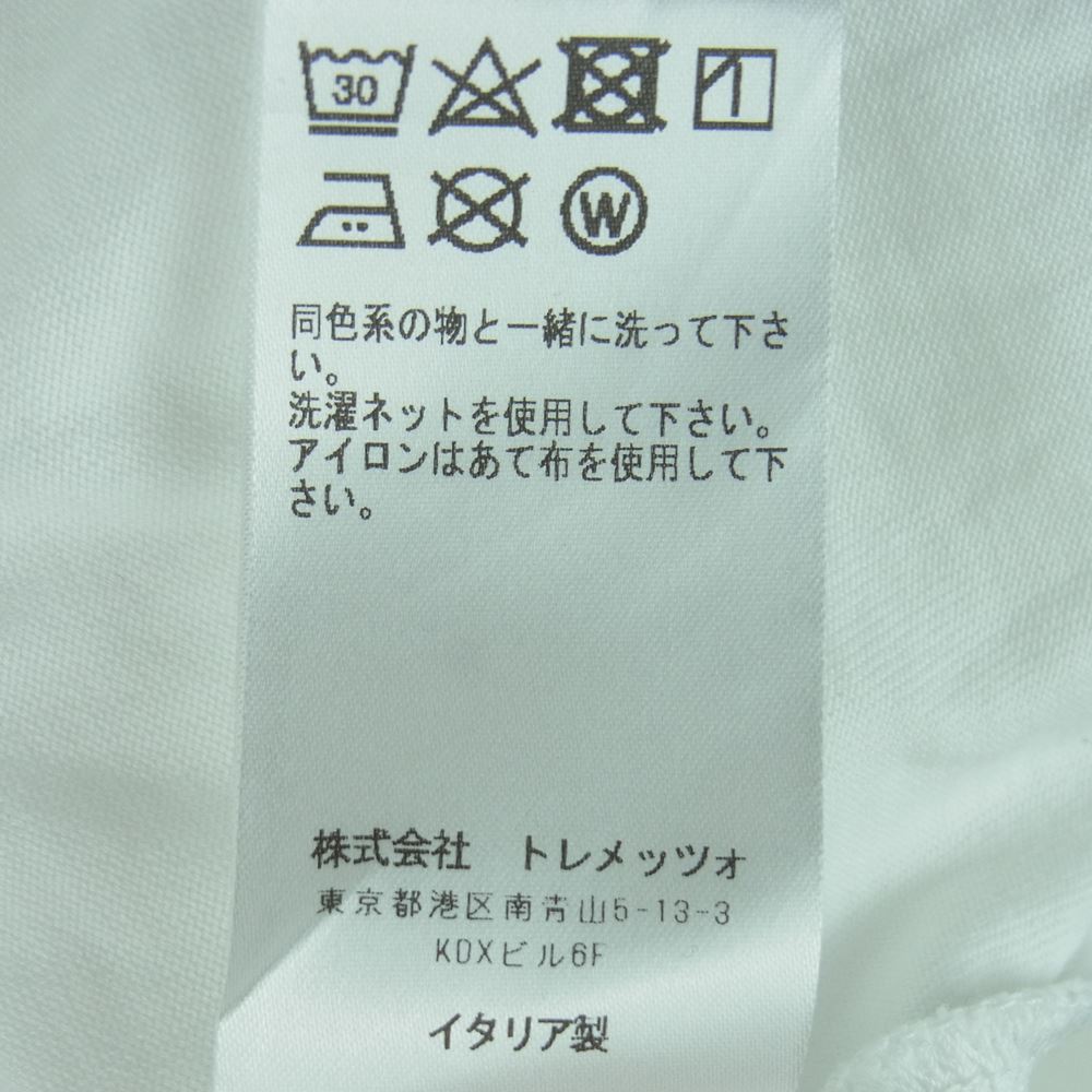 フェデーリ BEAMS F ビームスエフ別注 ポケット 半袖 Tシャツ コットン イタリア製 ホワイト系 48【中古】