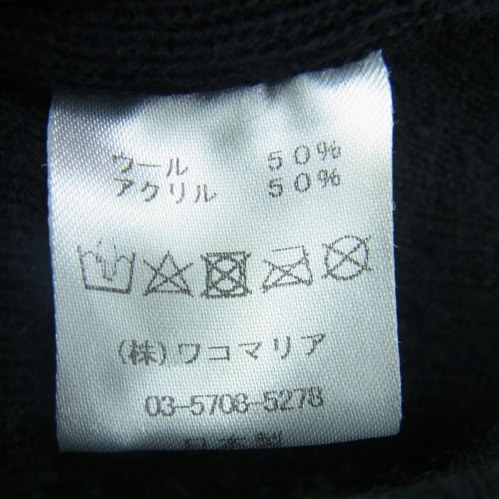 WACKO MARIA ワコマリア Wool Knit Watch CAP ウール ニット キャップ 帽子 日本製 ブラック系【中古】