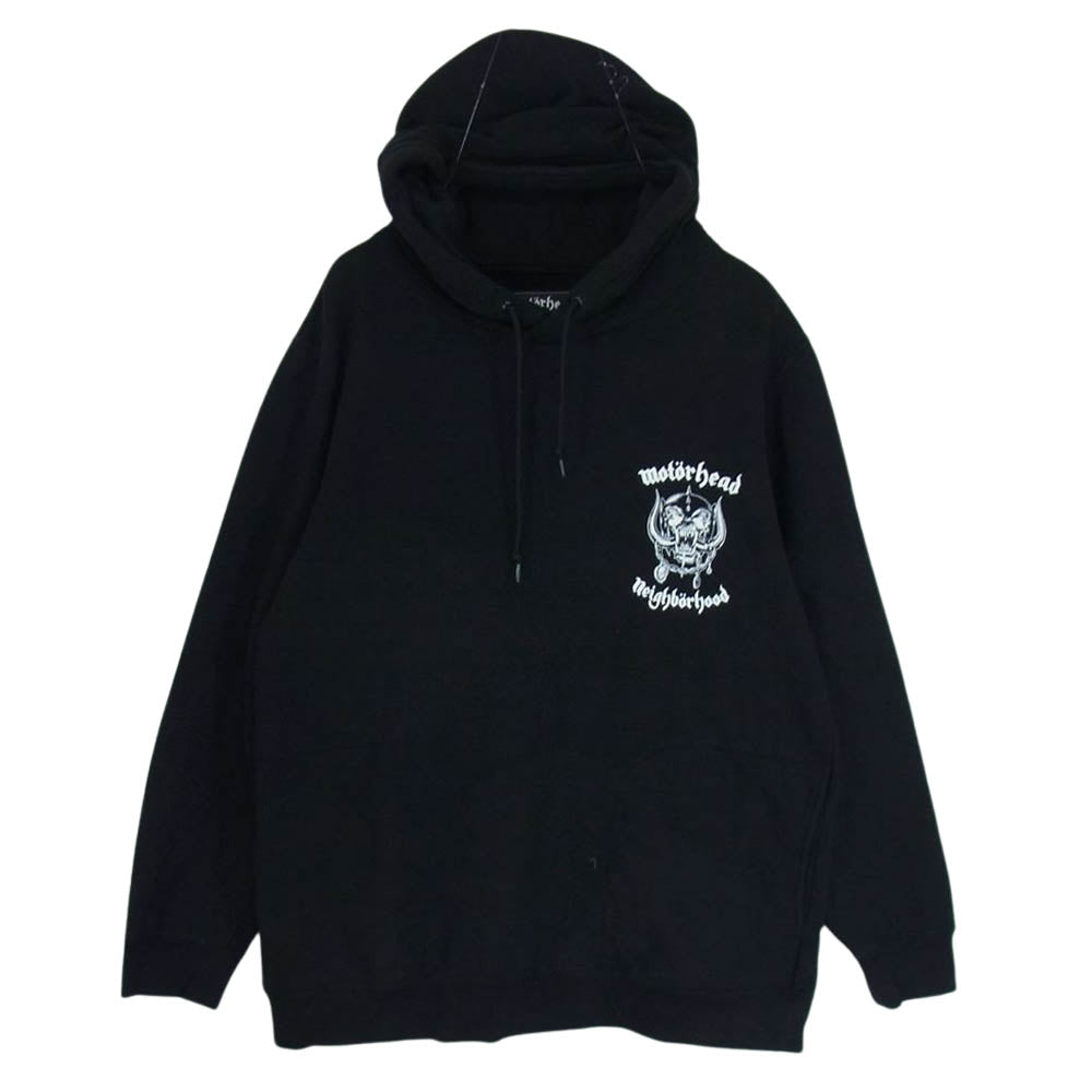 NEIGHBORHOOD ネイバーフッド 20AW 202UWMHN-CSM01S MOTORHEAD MOTORHEAD NHMH プリント プルオーバーパーカー スウェット パーカー ブラック系 L【中古】 NEIGHBORHOOD ネイバーフッド 20AW 202UWMHN-CSM01S × MOTORHEAD