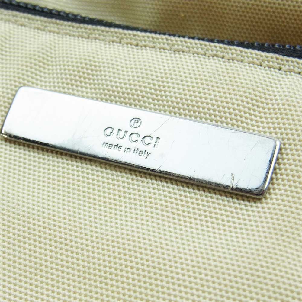 GUCCI グッチ 007 2019 001998 ナイロン レザー ショルダー バッグ ベージュ系【中古】