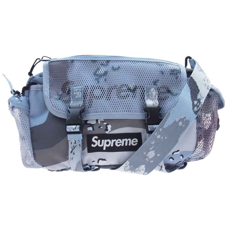 supreme waist bag 20ss blue camo
