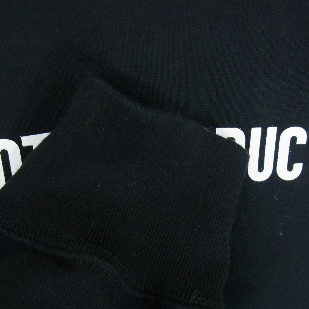 COOTIE クーティー CTE-21A308 Cellie Crewneck Sweatshirt フロントロゴ レイヤード スウェットシャツ ブラック系 S【中古】