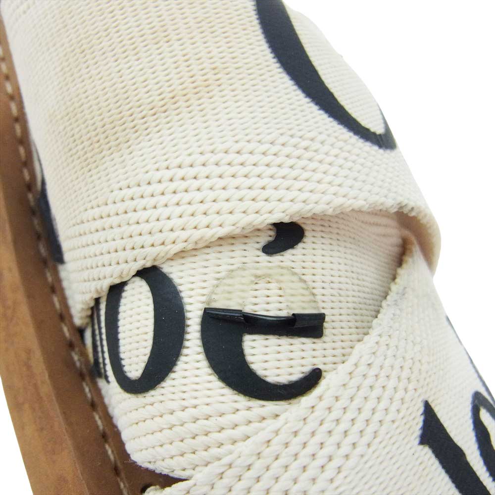 Chloe クロエ ロゴ サンダル 38【中古】