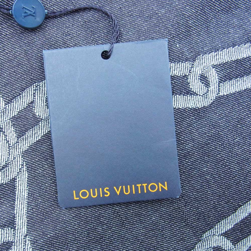 LOUIS VUITTON ルイ・ヴィトン 20SS SLIM DENIM PANT モノグラム パッチ チェーン デニム パンツ ジーンズ インディゴブルー系 30【極上美品】【中古】