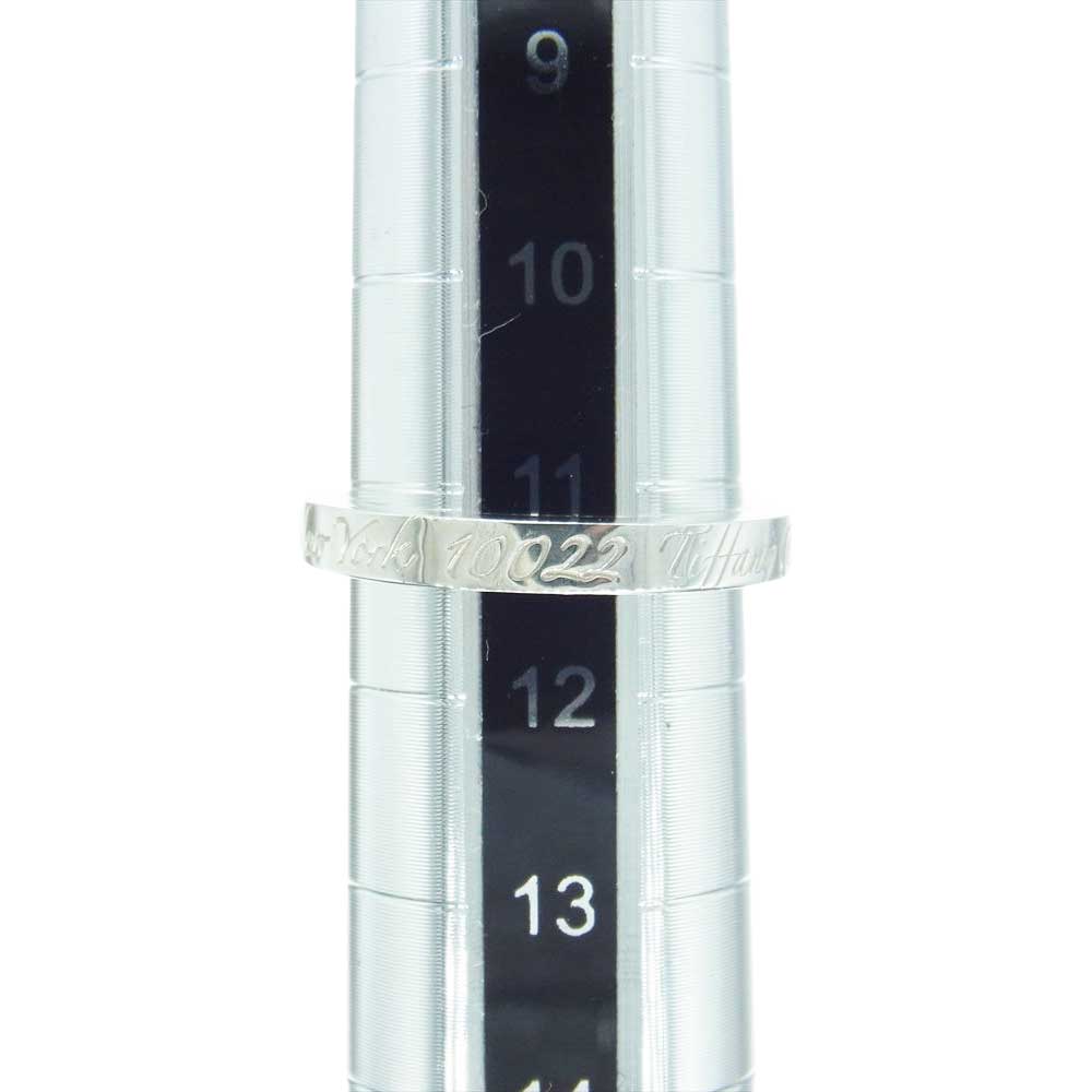 TIFFANY&Co. ティファニー 727 Fifth Avenue New York New York 10022 ノーツ ナローバンド リング SV925 シルバー系 11.5号【中古】