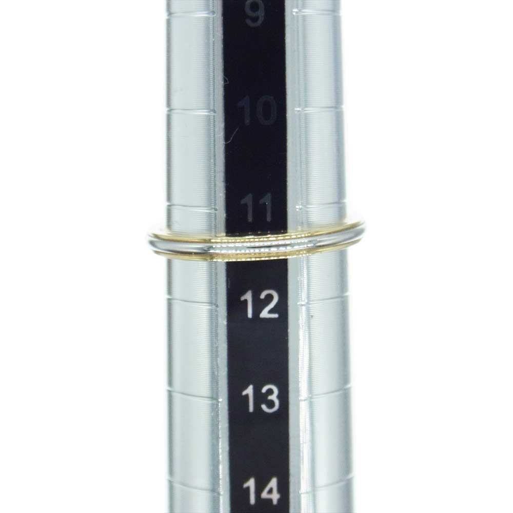TIFFANY&Co. ティファニー K18PG PT950 クラシック バンド リング シルバー系 ゴールド系 11.5号【中古】