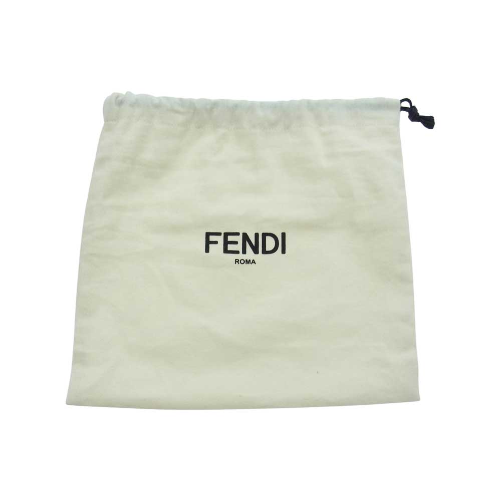 FENDI フェンディ 7VA507A バゲット トランク スモール FFジャカードファブリック バッグ ブラック系【美品】【中古】