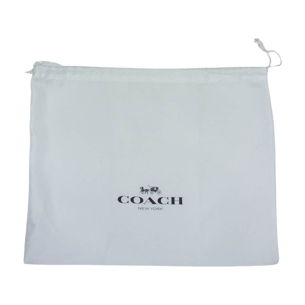 COACH コーチ B2222-CA034 TEXTURED PAPER STRAW SMALL TOTO BAG テクスチャード ペーパーストロー スモール トート かごバッグ ブラック系 ベージュ系【美品】【中古】