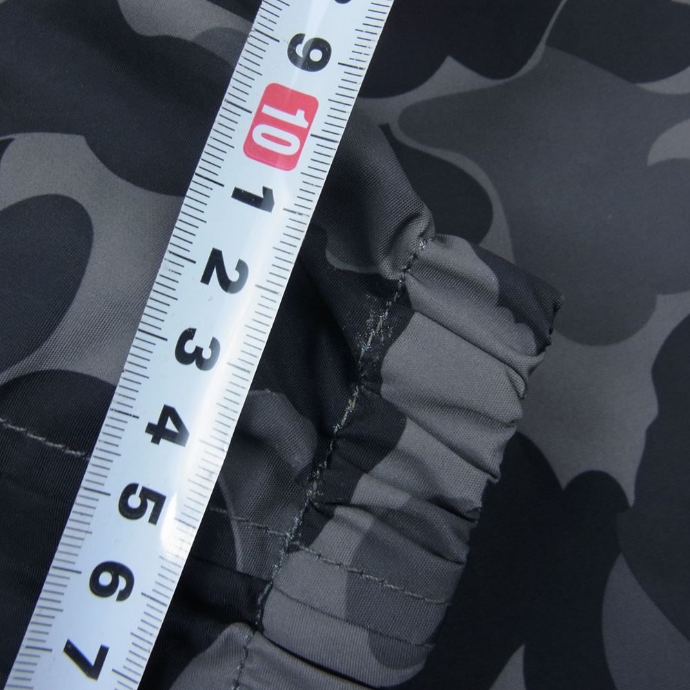 A BATHING APE アベイシングエイプ 001LJF801019X 1st CAMO RAIN JACKET カモ コーチ ジャケット グレーカモ グレー系 L【美品】【中古】