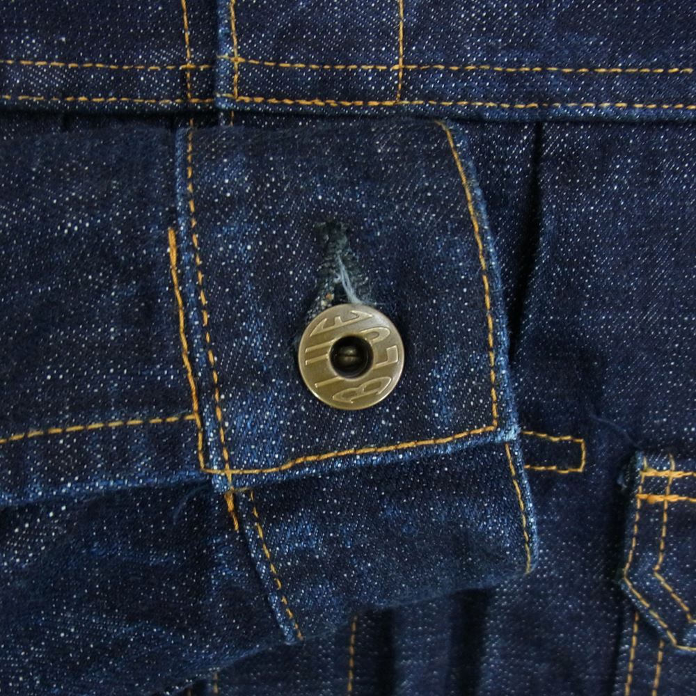 ジャパン ブルー ジーンズ JBJK1012 16.5oz セルヴィッチ 2nd デニムジャケット Gジャン ヘビーオンス インディゴブルー系 40【美品】【中古】