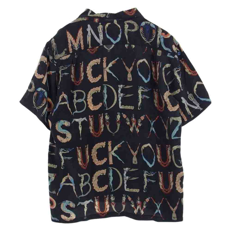supreme 18ss Alphabet  silk shirt
