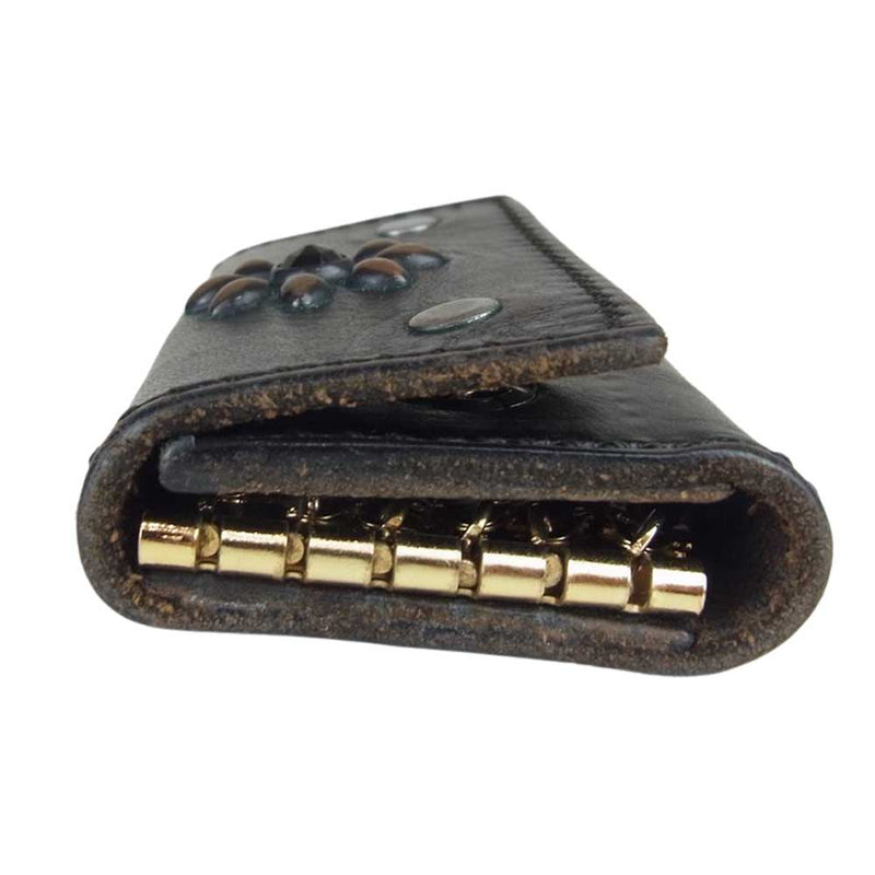 HTC エイチティーシー フラワースタッズ 6連 キーケース ダーク